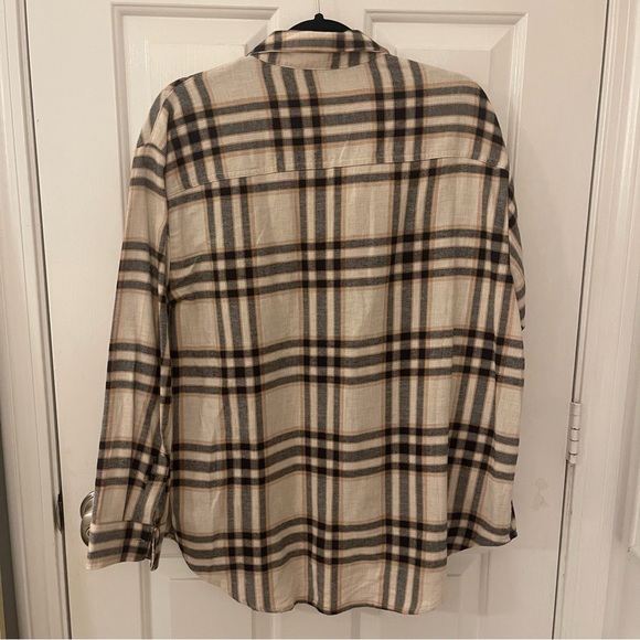 NWOT Old Navy “The Boyfriend” Plaid Button Down Shirt - Picture 3 of 15